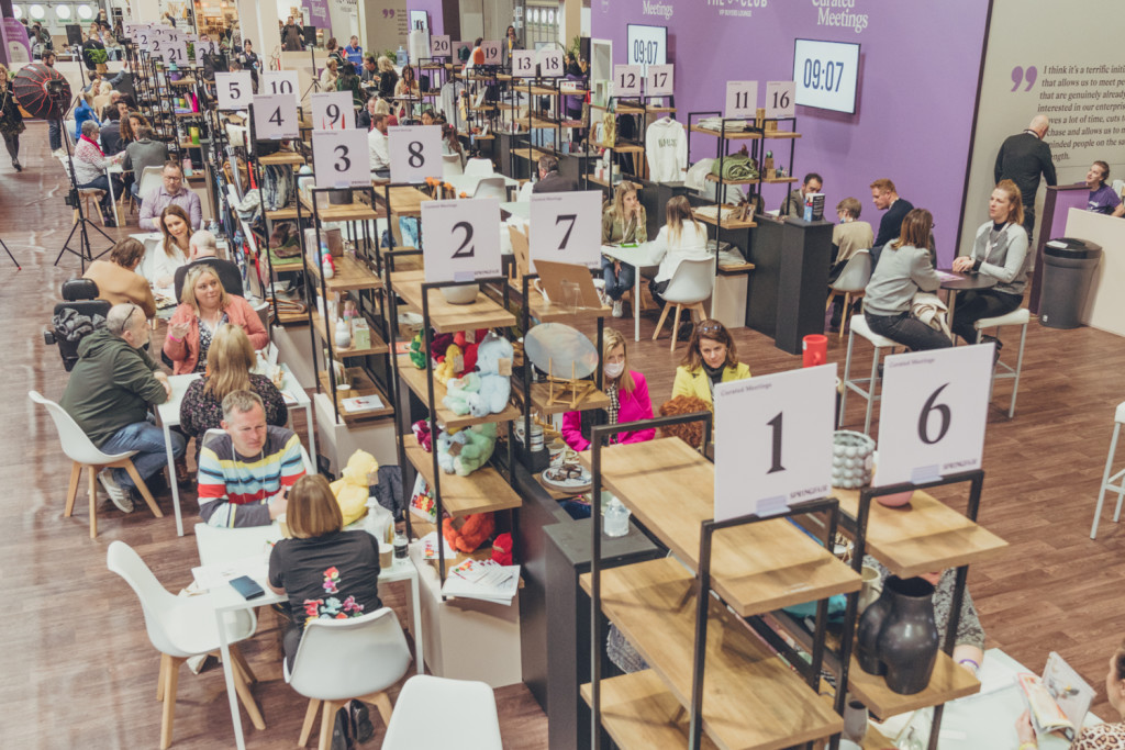 Above: The Curated Meetings lounge at Spring Fair in February.