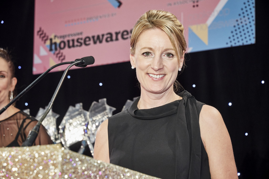 Above: DKB Household’s Jane Mason - pictured at The Excellence in Housewares Awards 2021 – is the new BHETA vice president for housewares.